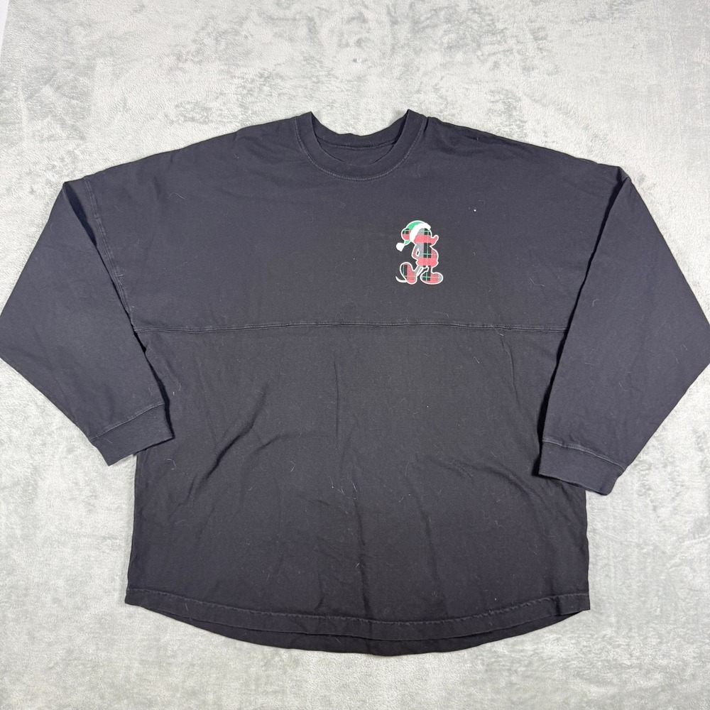 Disney Parks XL Spirit Jersey Walt Disney World Mickey Holiday Plaid